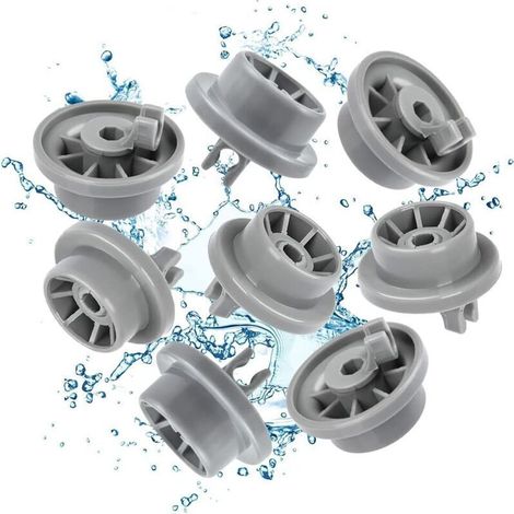 Lave-Vaisselle Lot de 8 Roulettes pour Panier Inférieur Roulette Panier Lave Vaisselle Roulettes de Lave-Vaisselle pour Panier Inférieur avec La Majorité de Lave-Vaisselles (1/4)