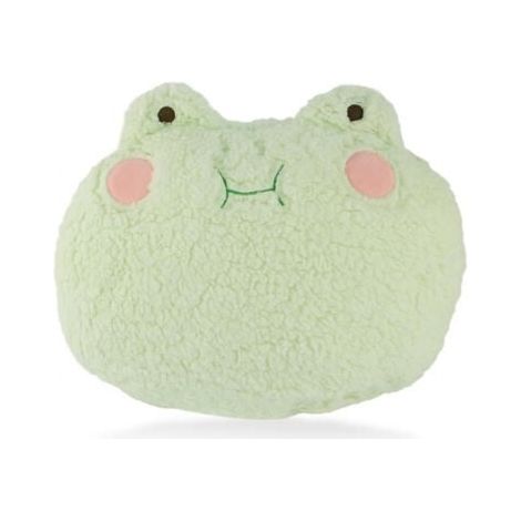 Coussin peluche grenouille crème/jaune clair (vert clair), décoration créative pour le bureau, la chaise, le canapé et le lit Cadeau d'anniversaire et de voyage doux et mignon pour les enfants (1/5)