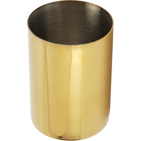 Gobelet doseur universel en acier inoxydable, compatible lave-vaisselle, pour moulin à café (couleur or). (1/5)