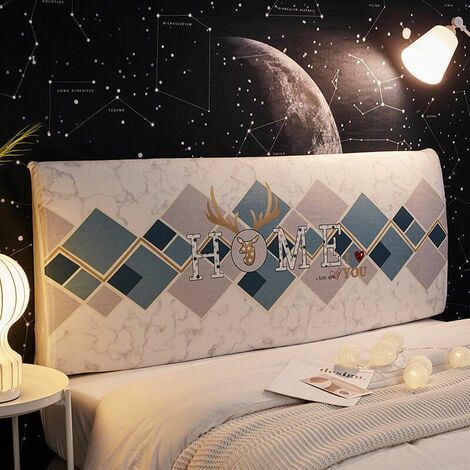Housses de Tête de lit,Protecteur Antipoussière pour Tête de Lit Rembourrée (F, Tête de lit Longueur:70cm-120cm) (1/5)