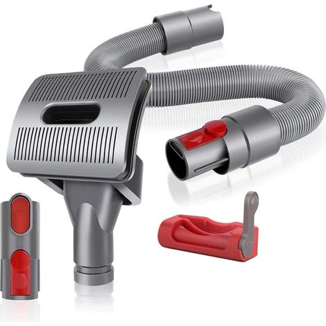 4pcs Dog Cat Grooming Brush Set Grooming Attachment and Extension Hose for Dyson V11 V10 V8 V7 V6 Vacuum Cleaner (1/5)