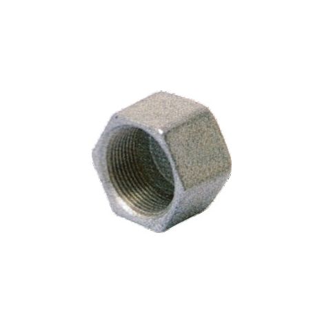 Tapón de fundición negra hembra con cabeza hexagonal 12x17