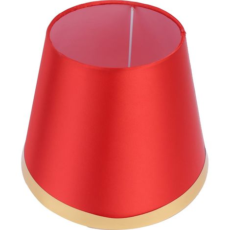 Petit Abat-Jour, Abat-Jour Moderne de Style européen, Abat-Jour de Lampe de Lecture, Fournitures d'éclairage au Sol, Abat-Jour en Tissu pour Chambres à Coucher, couloirs, salles(PX134 Rouge) (1/5)