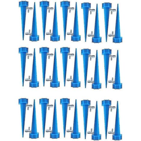 Bouteille d'irrigation goutte à goutte, lot de 30, arroseur automatique pour plantes, irrigation goutte à goutte, avec vannes de contrôle (1/4)