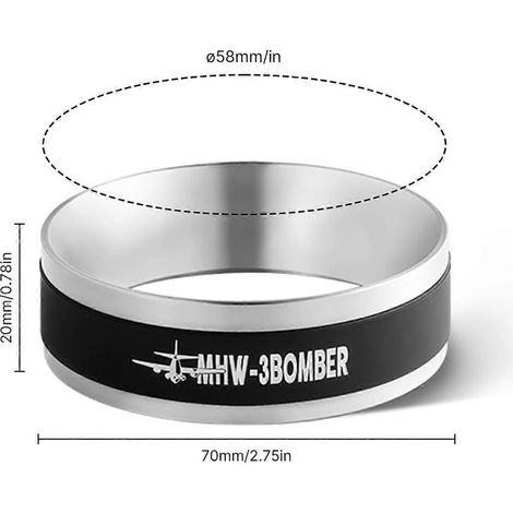 MHW-3BOMBER 58MM Magnetischer Dosiertrichter aus Edelstahl, Dosierring für Espressokaffee mit 36 Punkten