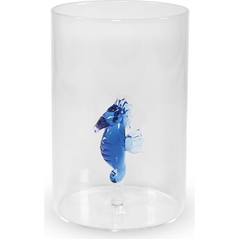 Bicchiere in vetro borosilicato 500 ml Trasparente Cavalluccio marino WD LIFESYLE