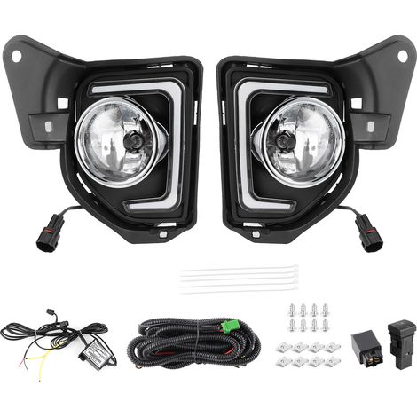 Paar 6000K LED-Tagfahrlichter (DRL) mit Blinkern und Nebelscheinwerfern für Hiace 2015-2018 (1/5)