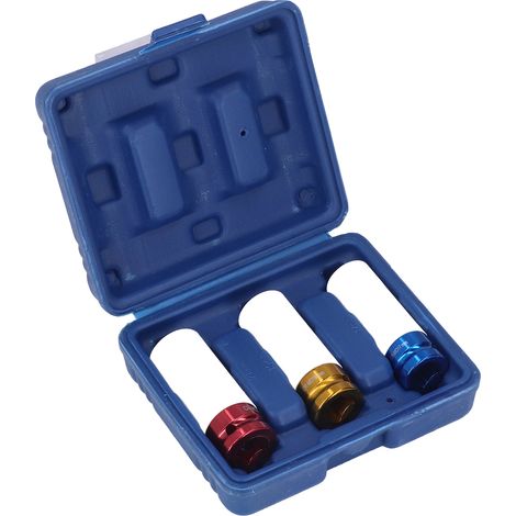 Jeu de 3 douilles pour écrous de roue, acier allié CRMO, protection colorée, 17mm 19mm 21mm (1/5)