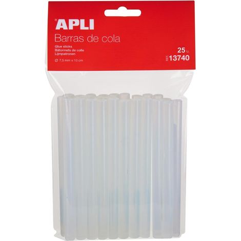 Lot de 25 recharges de bâtons de colle - Ø 7,5 mm x 10 cm - Compatibles avec les pistolets à colle pour bâtons de Ø7,5 mm. (1/5)