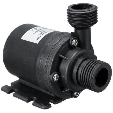 PA DC12V 5M 800L/H Pompe Submersible Haute Performance à Faible Bruit Buse 4 Points Pompe à Courant Continu Sans Balai, Câble 50 Cm (1/5)