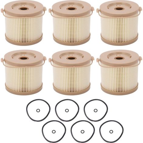 Kit di sostituzione olio e filtro carburante (6 pezzi) per RACOR 2010PM-OR 500FG (1/5)