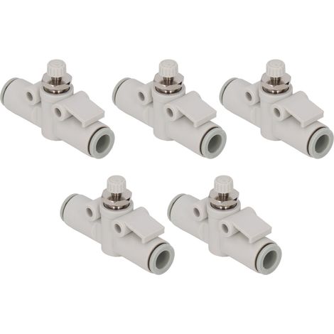 5 Pneumatik-Fittings, PVC-Kugelhahn, Schnellkupplung, gerade, Sofort-Schlauchanschluss für die Industrie (1/5)