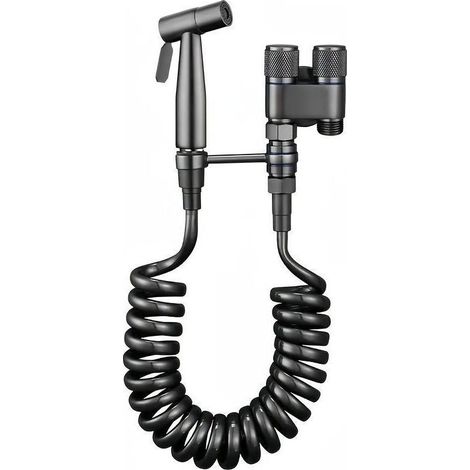 Kit doccia in acciaio inox 304 con doppia uscita e tubo flessibile da 78 pollici. (1/5)