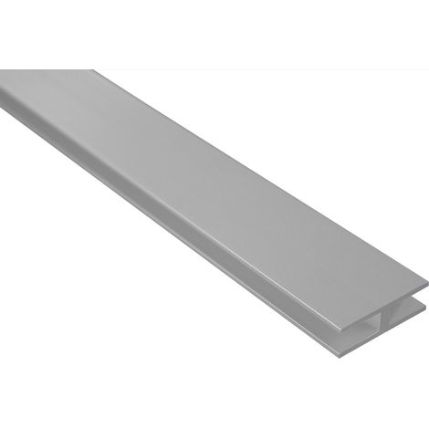 2 Meter H-Profil Alu eloxiert Effector 40x12mm Effector B91: Silber (1/2)