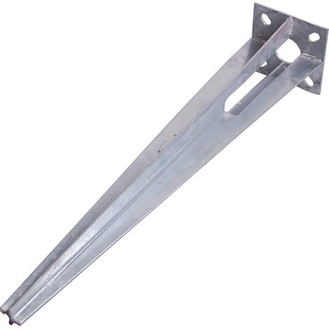 Bodenhülse Einschlaghülse für Ø 34 mm Bodeneinschlaghülse 50 cm Länge Zaunpfahl verzinkt Aufnahme 100x100 mm (1/3)