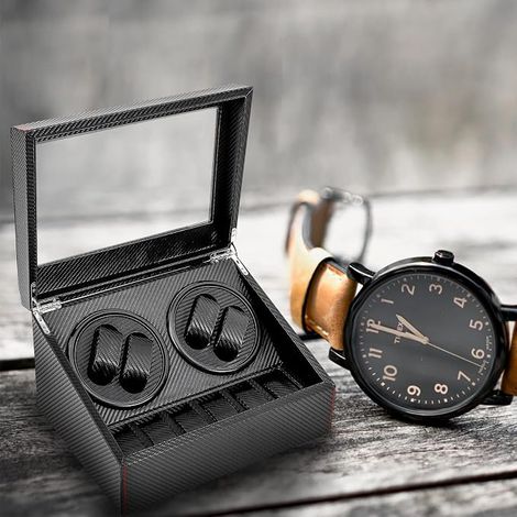 Remontoir automatique de luxe pour 4 + 6 montres - Avec moteur Mabuchi silencieux - Mouvement mécanique pour montres automatiques (1/5)
