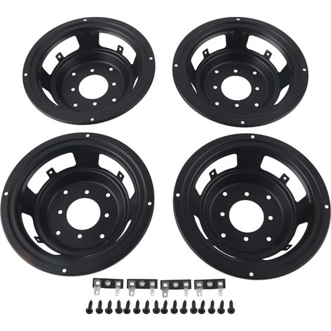 4 pieds de bassin pour haut-parleur 6.5 pouces, cadre en fer de réparation DIY, support de subwoofer, pièces de rechange pour enceintes (1/5)