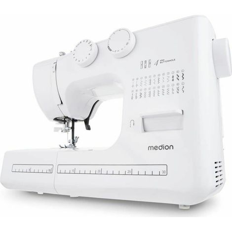 Macchina per cucire MEDION SM 60 62 W 24 punti Bianco con illuminazione LED