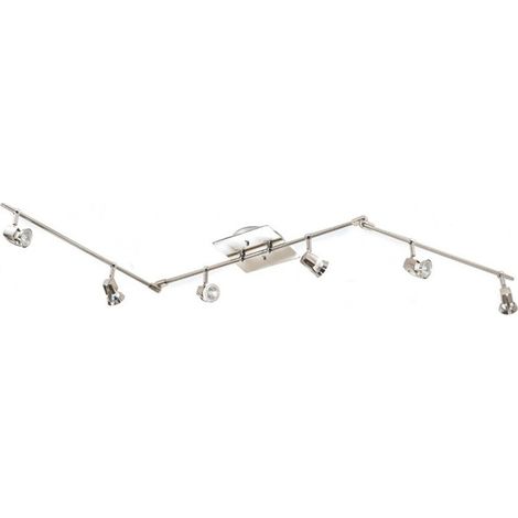 Regleta de techo articulada Arco (6 luces)  Cuero