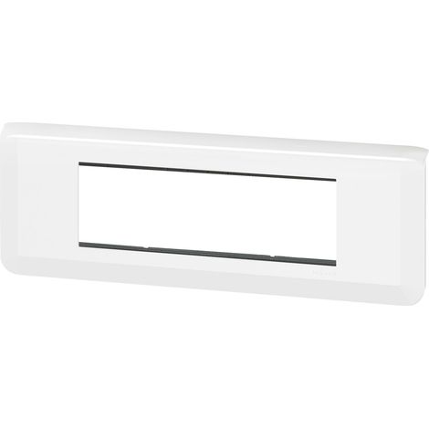 LEGRAND - Mosaic support plaque 6 modules blanc horizontal