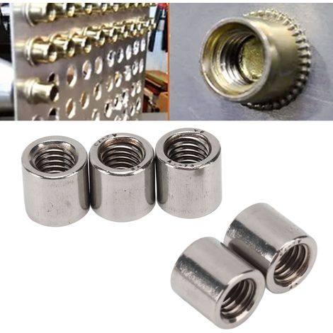 Kit d'écrous de raccordement cylindriques à filetage interne M81,25-12-L12mm (50 pièces) (1/5)
