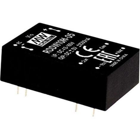 Convertisseur CC/CC Mean Well RSDW10H-03 Nbr. de sorties: 1 x 2.5 A 10 W 1 pc(s) Q123752 (1/4)