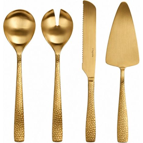 Set Posate da Portata Tognana Pauline 4 Pezzi Gold Natale (1/4)
