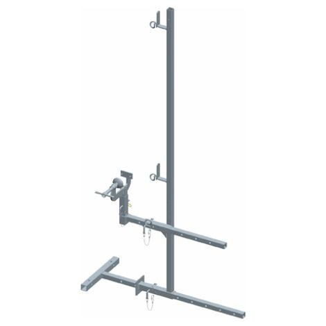 Garde-corps universel fixation serre-joint pour panne 25cm débord 1,5m - DIMOS - 1540 mm