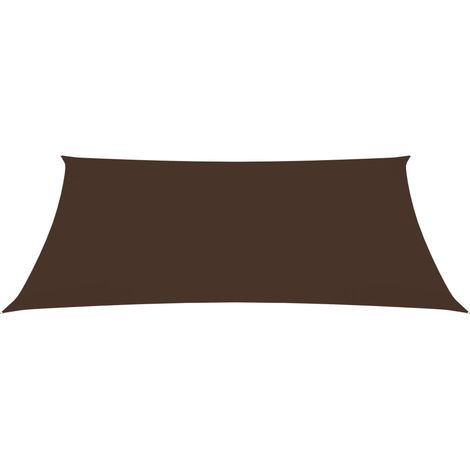 Ombrellone in tessuto vela rettangolare tessuto oxford 3,5 x 4,5 m marrone 020009644