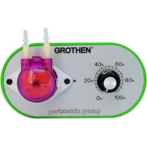 Pompe péristaltique GROTHEN, pompe électrique de pompage d'eau, débit réglable 0-60 ml/min, prise UE (1/5)