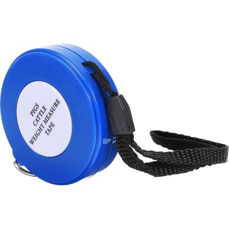 Mètre Ruban Rétractable de 2,5 M en Plastique ABS et PVC Mesure Précise du Tour de Taille Poids des Bovins, Chèvres et Chevaux, Adapté aux Fermes et Élevages Style Aléatoire (1/5)