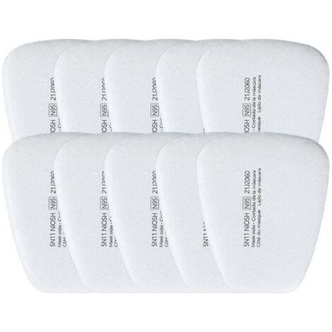 BUNTHAUS PA Filtre Coton KN95 Anti Poussière Remplacement Particules Trapézoïdal 10 Pièces (1/4)