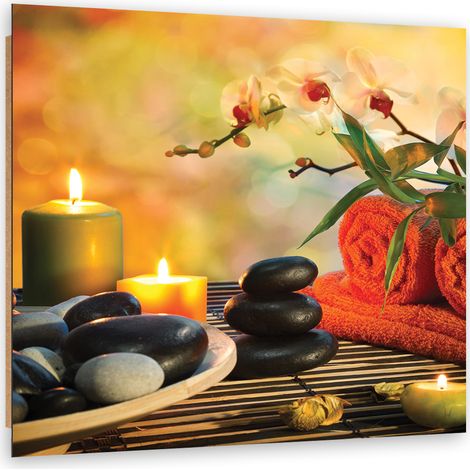 Quadro deco panel, Spa set zen pietre - 60x60 (1/5)