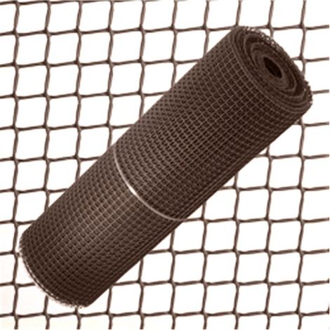 Mallas de cerramientos cuadradas Marrón - 1X5m cuadro 1cm
