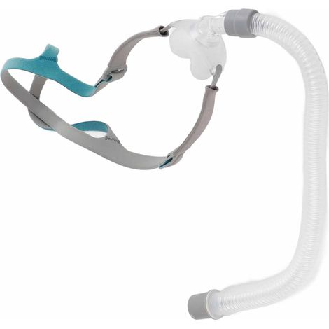 Taie d'oreiller nasale avec bandeau, disponible en tailles S, M et L, coussinet nasal, favorise le sommeil et réduit les ronflements. (1/5)