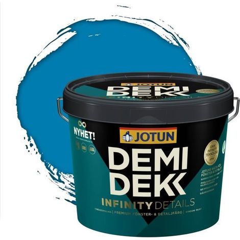 Peinture Bois - JOTUN - Lasure Opaque Satinée - RAL 5015 - Bleu Ciel - 3L (1/2)