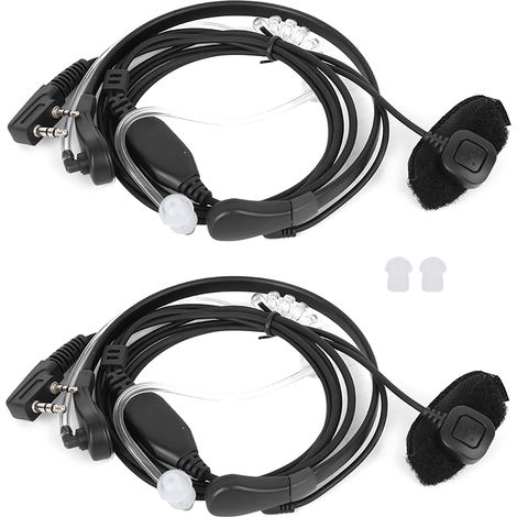 2 paires oreillette radio micro gorge compatible BaoFeng UV-5R UV-6R UV B5 BF-888S (1/5)