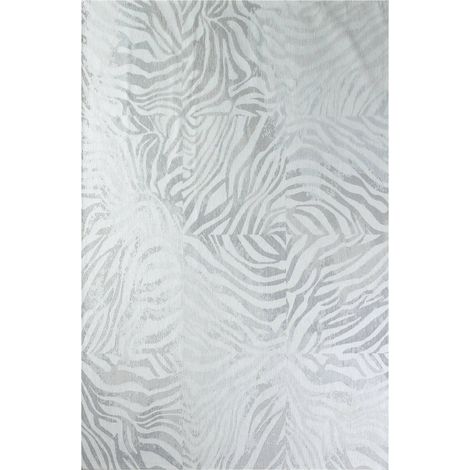 Tapis zébré blanc intérieur extérieur antidérapant - 140 x 200 cm (1/5)