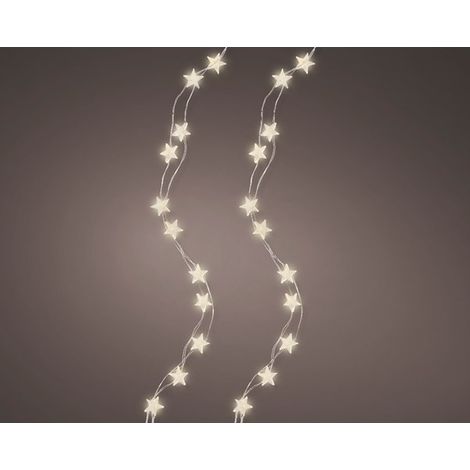 Lumineo Luci Stelle 40 Micro-LED a Batteria - Bianco Caldo - 1,95 m (1/3)
