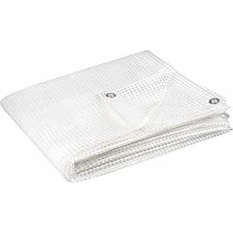 Bâches (Bricolage) - armée de protection 2x3m 160g/m² - Translucide / transparente - Haute résistance, indéchirable et imperméable - Stabilisée aux U.V - transparente 2 x 3m (1/5)
