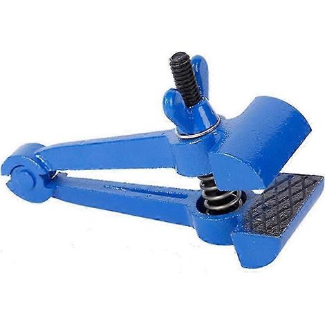 Pince à bec plat miniature de 25 mm, outil à main fixe avec bouton papillon, mâchoires rainurées antidérapantes, ressort en acier au carbone, bleue, pour l'entretien et la réparation (1/5)