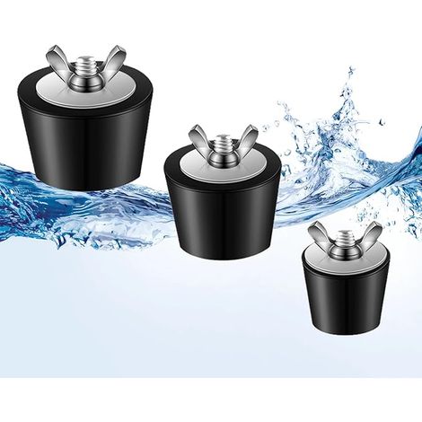 Bouchon d'hiver Piscine, Bouchon Hivernage Piscine, Conique Diamètre 25-38-51mm, avec Boulons Acier INOX, Raccords d'hiver Tuyauterie Spa Piscine (1/5)