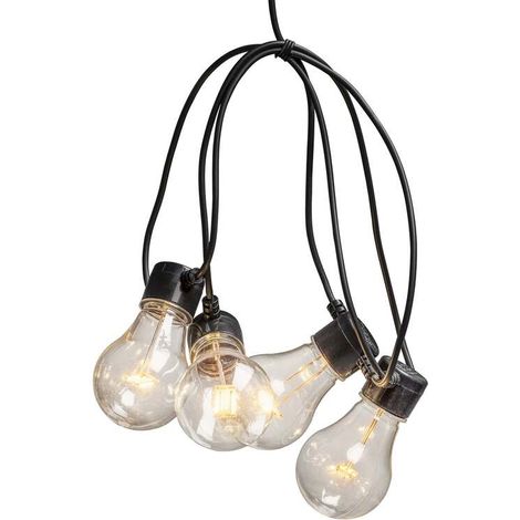[NEUWERTIG] B-Ware Konstsmide Party-Lichterkette Außen netzbetrieben 20 + 160 Glühlampe LED Klar (1/2)