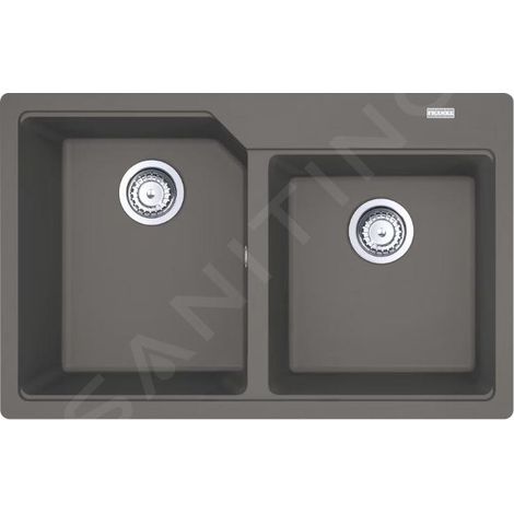 Franke Urban - Évier en fragranit UBG 611-78, 780x500 mm, pierre grise 114.0700.119 (1/3)