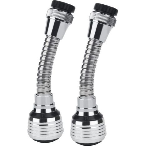 2 Pièces Rallonge De Robinet De Cuisine,Adaptateur D'extension De Robinet Flexible 360°, Cuisine Rallonge Robinet Cuisine Robinet Pivotant De Pulvérisateur Embout De Convient Pour La Cuisine (1/5)