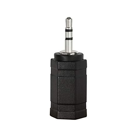 Logilink audio adapter, 2.5 mm 3-pin/m to 3.5 mm 3-pin/f, black