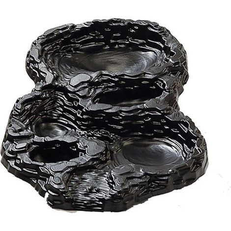 Ubbink – Cascade de bassin STANDARD Maxi – Grand élément droit – Longueur 134 cm – Résistant au gel et aux UV – Polyéthylène noir