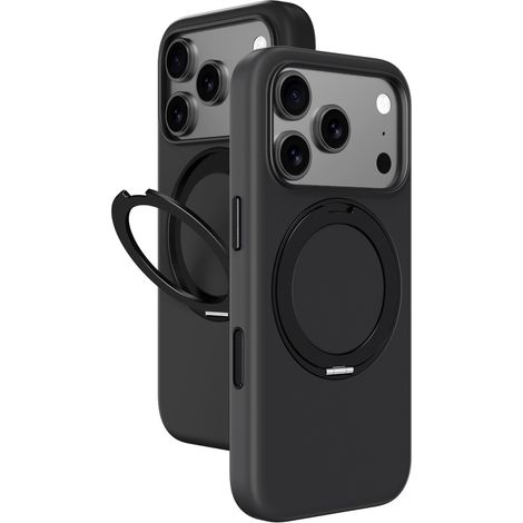 Étui Cloudie pour iPhone 17 Pro avec support - Noir (1/5)