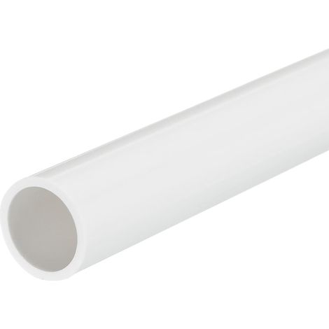 Tube Rigide en PVC Tube Rond 16mm ID 20mm OD 33cm de Long Blanc pour Manchon de Câble de Conduite d'Eau (1/5)