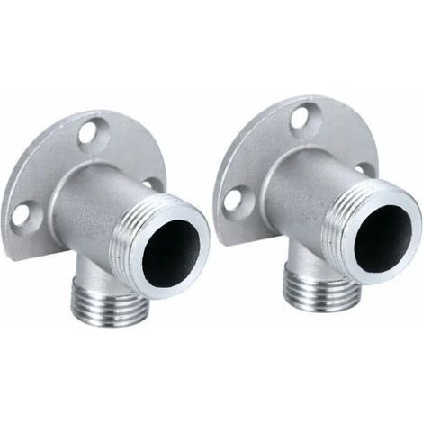 Tuyau de raccordement pour robinet, lot de 2 unités, pour installation domestique dans la salle de bain ou la cuisine.-AquaForge (1/5)